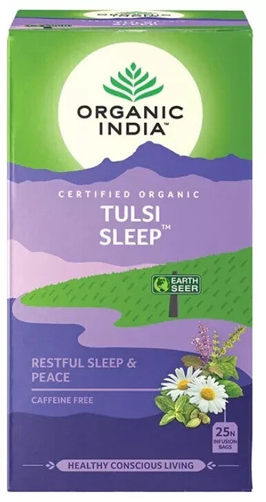 ORGANIC INDIA TEA TULSI SLEEP 25 TEABAGS - Pack of 5  Free Shipping